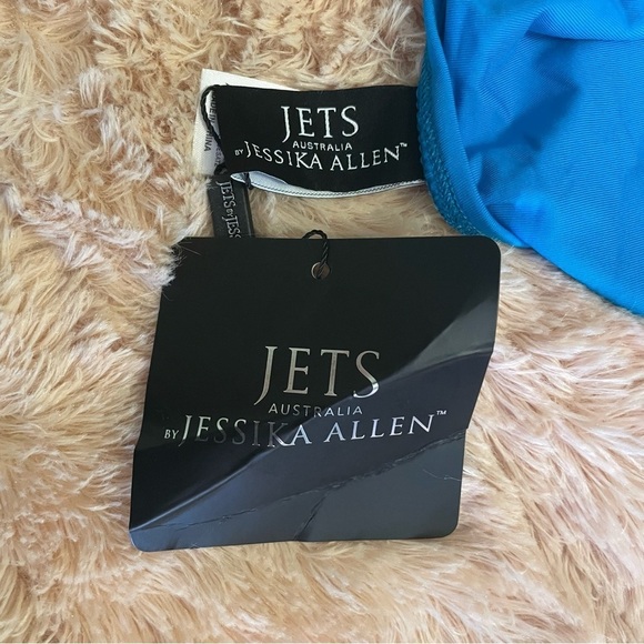 New JETS Australia by Jessika Allen Bikini Set Cobalt Blue Gold Size 12 NWT #277 - Picture 8 of 12